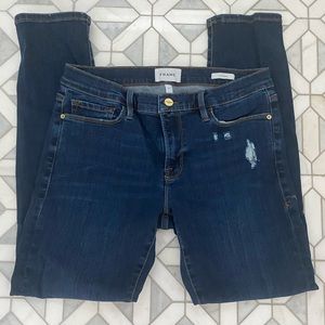 Frame Le Garçon Straight Leg Jeans. size:27